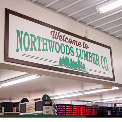 Check Out Our GalleryNorthwoods sign